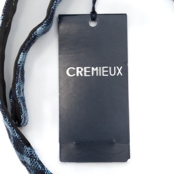 Daniel Cremieux Blue Plaid Self Tie Bow Tie Bowtie - Picture 5 of 7